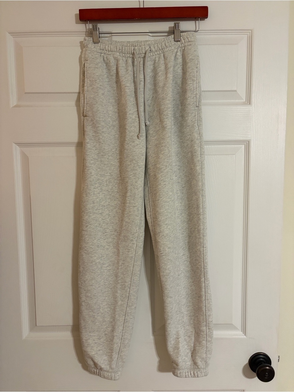 Abercrombie YPB French Terry Cinch Hem Jogger Sweatpants Gray M